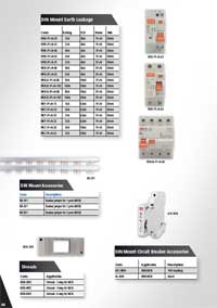 Earth Leakage Units, MCB Circuit Breaker Accessories