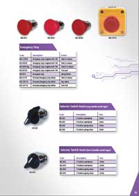 Emergency Stop, Selector Switches (Short & Long Handle).