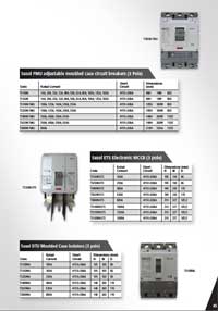 Molded Case Circuit Breakers (Susol Range), Molded Case Isolators